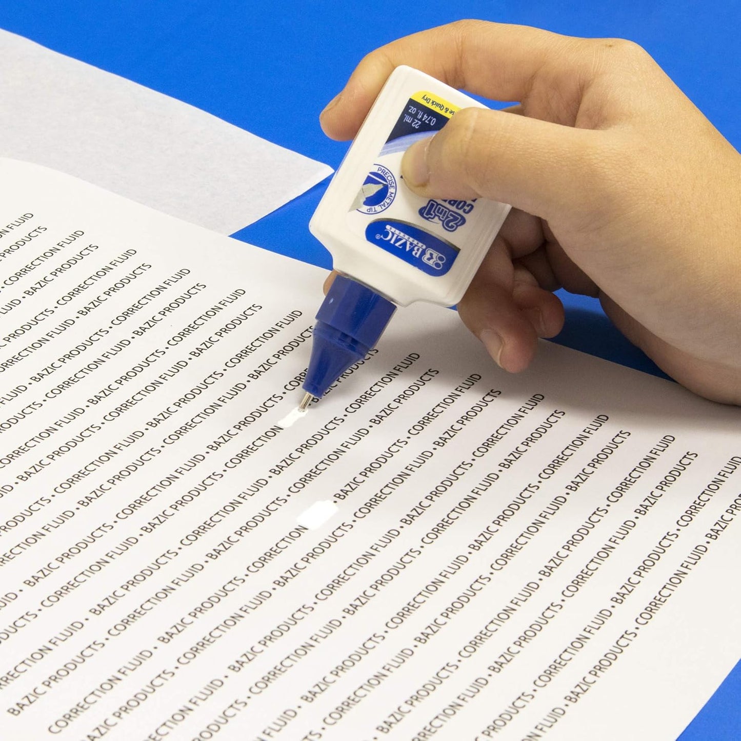 BAZIC 22ml 2 in 1 Correction w/Foam Brush Applicator & Pen Tip