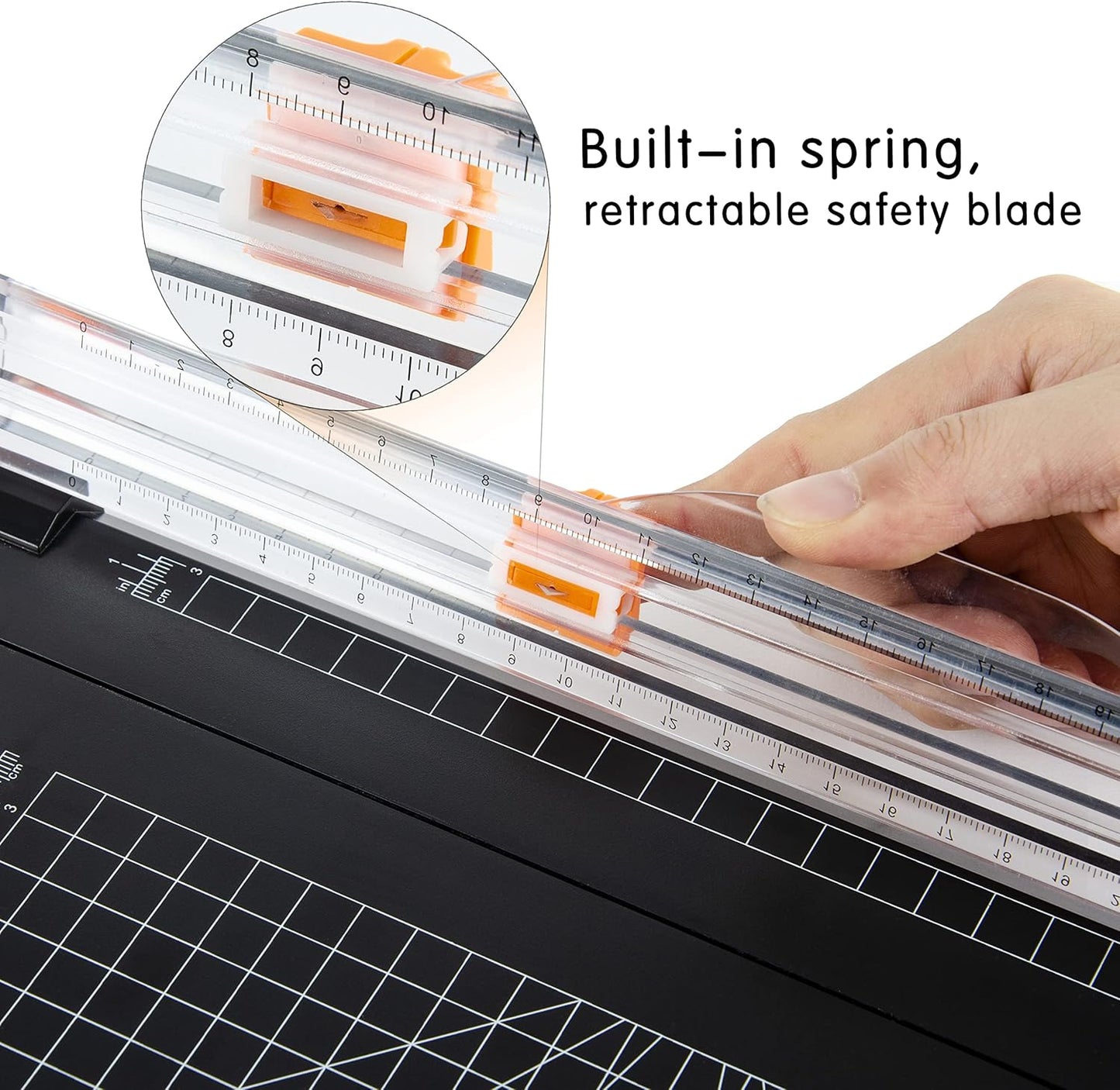 ArtAt Paper Cutter Replacement Blades: A4 Paper Trimmer Replacement Blade Refill with Automatic Security Safeguard (4 Pack)