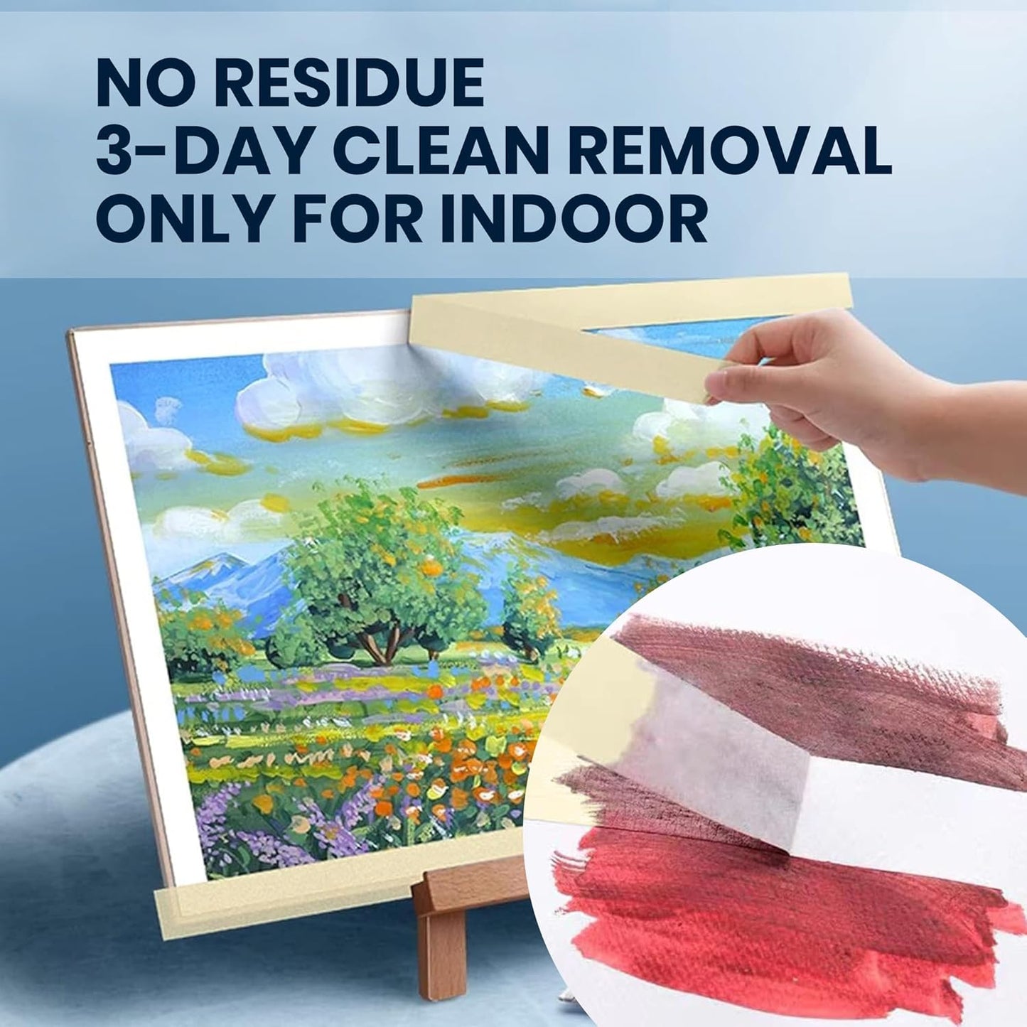 60 Rolls General Purpose Masking Tape 0.7 Inches x 60 Yards, Beige White Painters Tape for Painting, Labeling, DIY Arts Crafts, Home Office School Projects