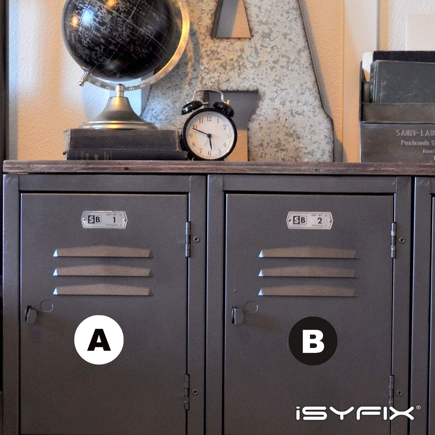 iSYFIX Multicolor Vinyl Letters Stickers - 4 inch Self-Adhesive, A to Z, 4 of Each Letter - Decal for Indoor & Outdoor, for Inventory, Storage, Organizing, Alphabet for Box, Toolbox, Locker & More