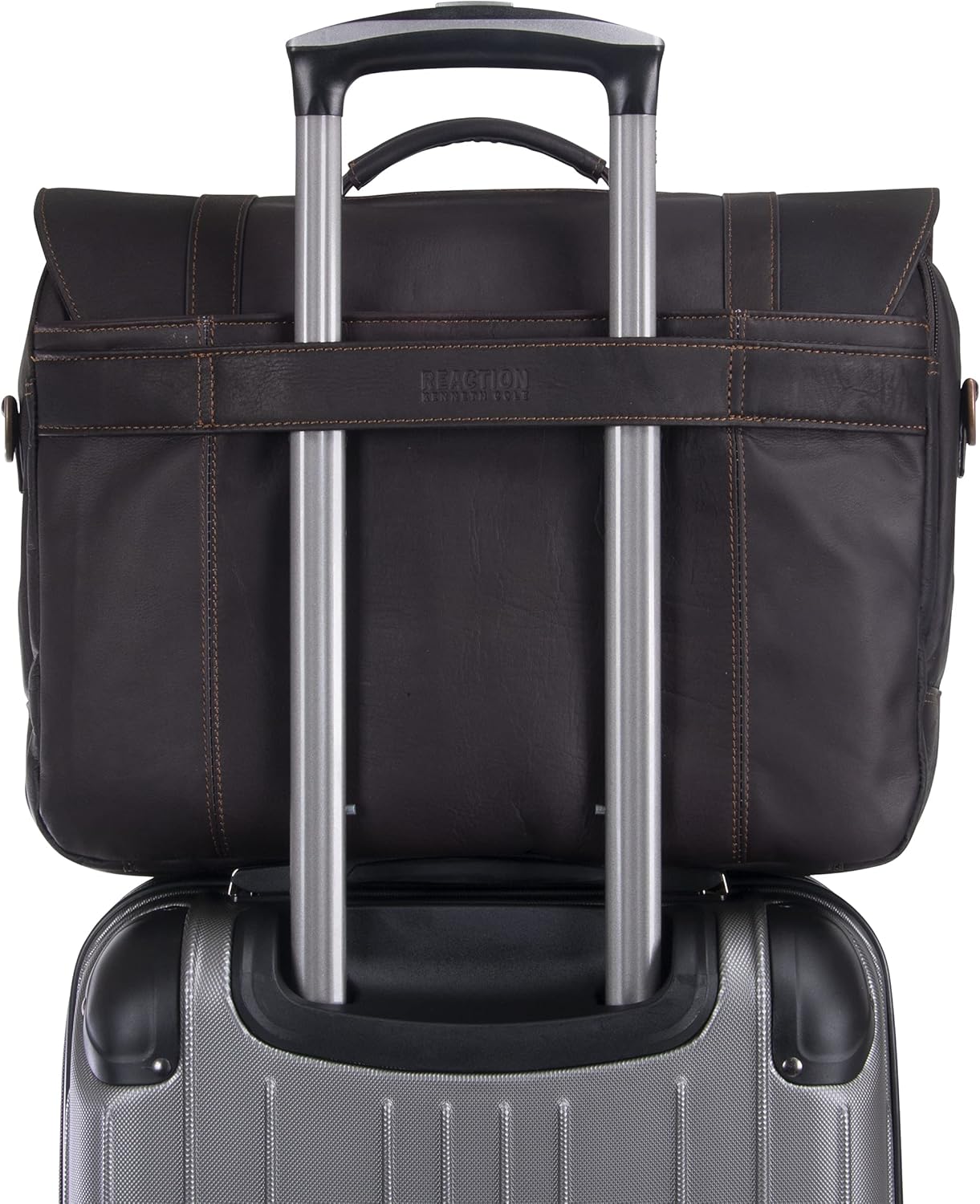 Kenneth Cole REACTION Show Business 16" Colombian Leather Business Laptop Portfolio Messenger Bag