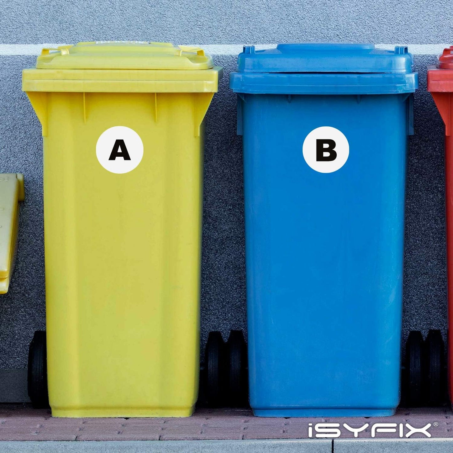 iSYFIX White Vinyl Letters Stickers - 4 inch Self-Adhesive, A to Z, 4 of Each Letter - Premium Decal for Indoor & Outdoor, for Inventory, Storage, Organizing, Alphabet for Boxes, Toolbox, Lockers