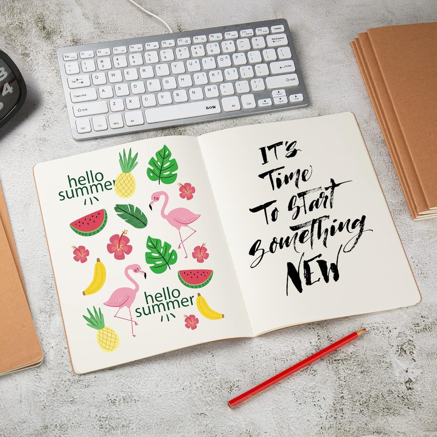 30 Pack Large B5 Blank Notebook & Journal Bulk, Kraft Cover, B5 Size, 7.6x10 inch, 60 Pages, Unlined Thick Paper, Composition Note Pad Sketchbook Set for Traveler Student Business Office