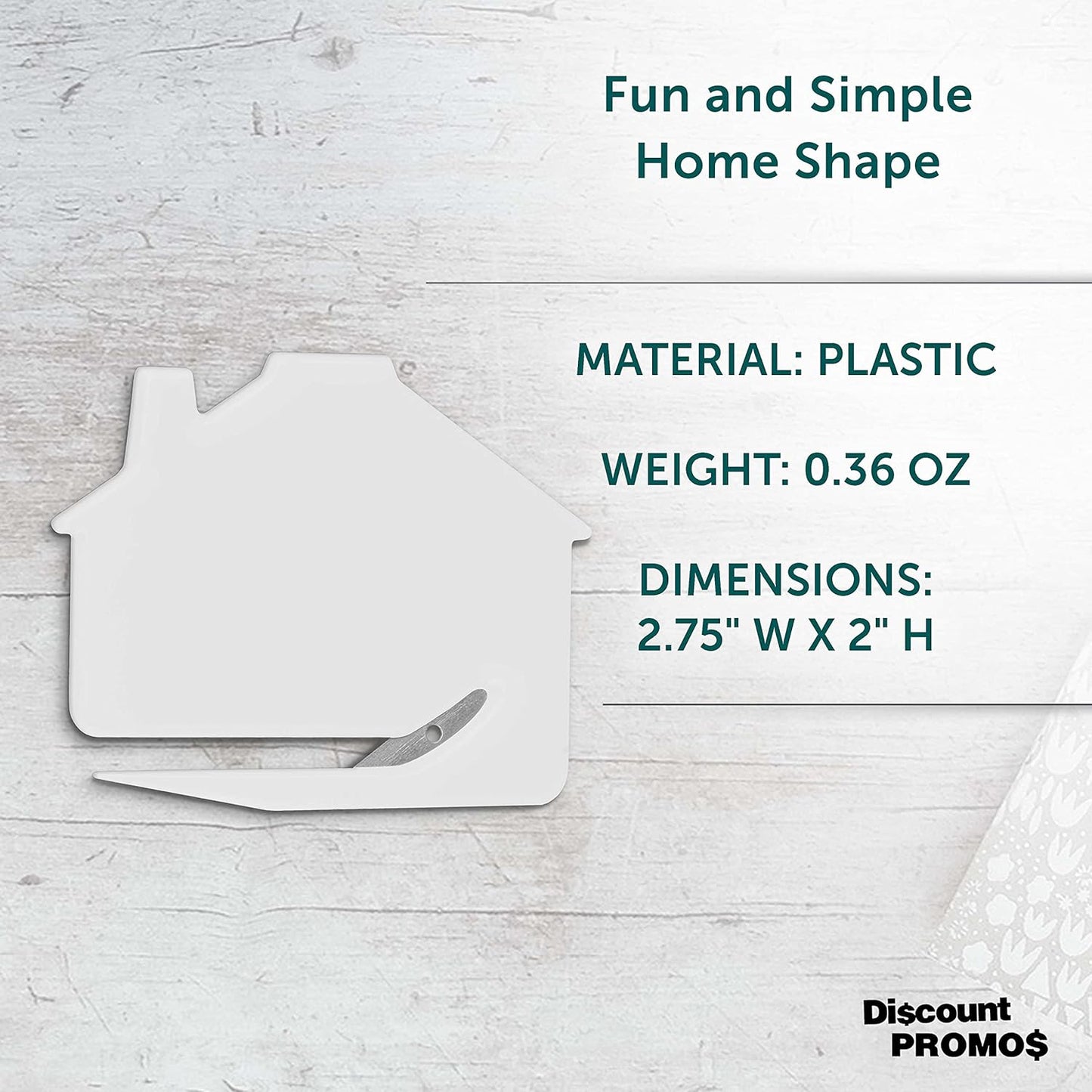 House Letter Openers Set of 10, Bulk Pack - Perfect for Home or Office - White