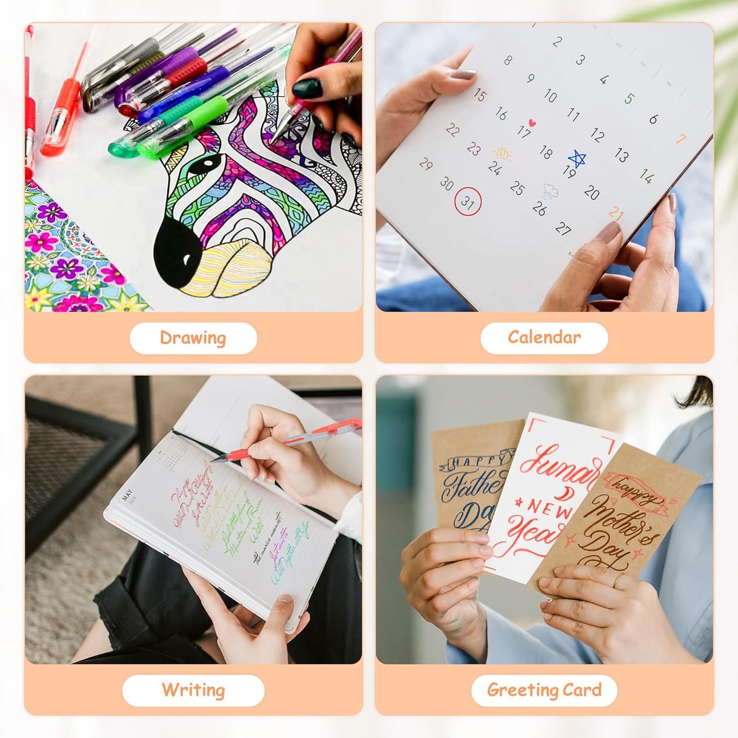 320 Pack Gel Pens for Adult Coloring Book, 160 Colors Artist Pens Include 156 Pens, 4 Metallic Sparkle With 160 Refills, Fine Tip Metallic Glitter for Drawing Doodling Art Supplies