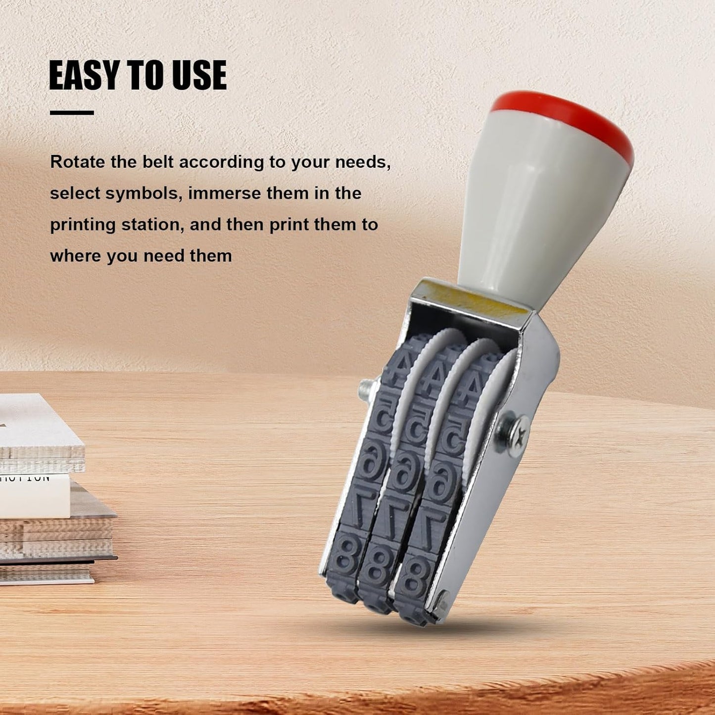 3 Digit Number Stamp,Adjustable Digit Rubber Changeable Number Stamp Numerical Multi- Functional Creative Price Tag Rotating Symbol Business