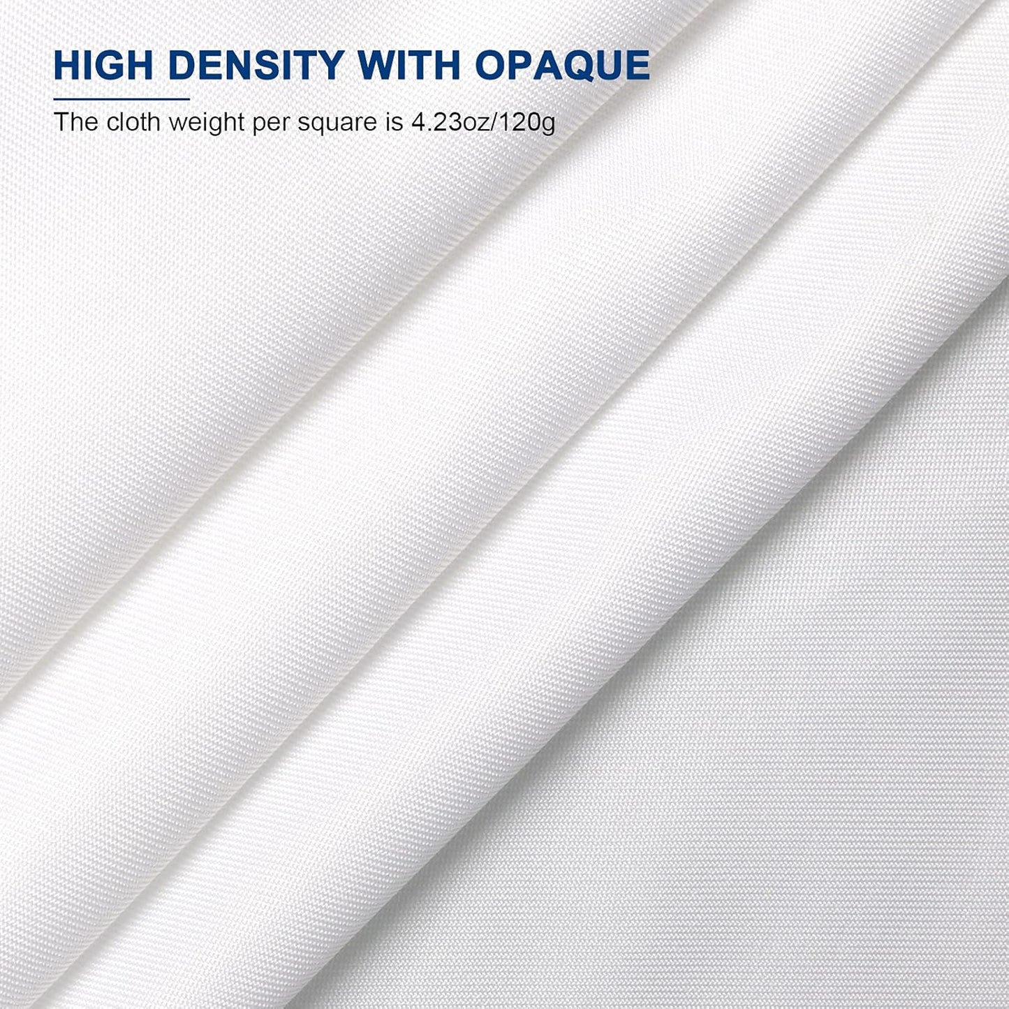 Aimosen 10 x 7 FT White Backdrop Background for Photography, Professional Pure WhiteScreen for Photoshoot, High Density Fabric Curtainfor Video Record Portrait Stand Photo Studio, with Rod Pocket