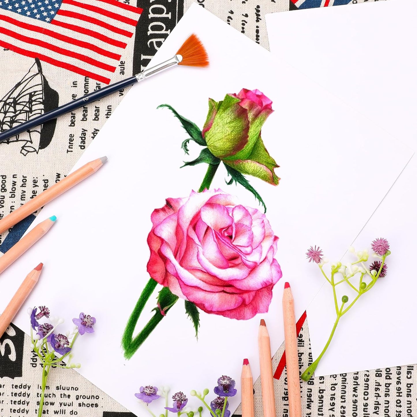 KALOUR Pro Pastel Chalk Colored Pencils,Set of 72 Colors,Color Charcoal Pencils for Drawing Sketching Coloring Shading,Art Supplies for Adults Artists