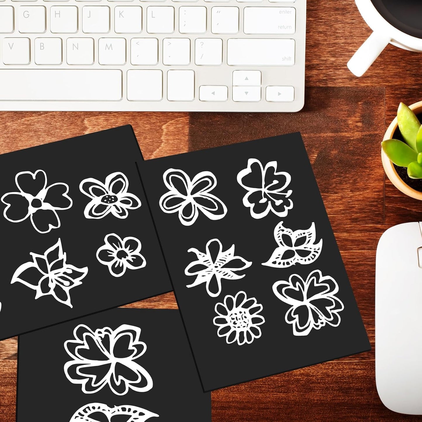 30 Pcs Non Adhesive Magnetic Sheet 5 x 7 Inch for Die Storage Flexible Magnetic Sheets Plain Sheet for Arts and Crafts Scrapbooking DIY Photography, Easy to Cut and Organize