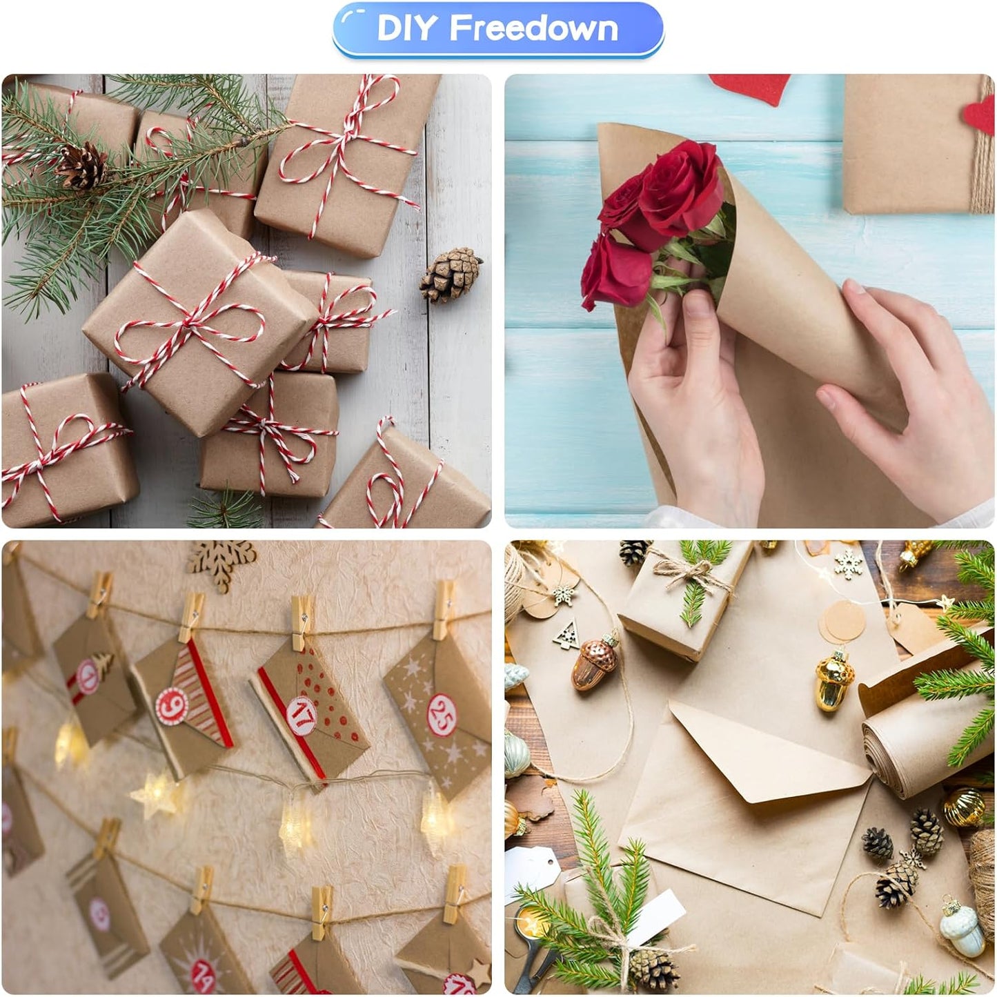 50 Pcs Kraft Brown Poster Boards, VinTS 11.7 * 16.5 Inches A3 Size Poster Board 230g Heavyweight Blank Display Board for School Arts, Classroom Crafts, Exhibits and Notices