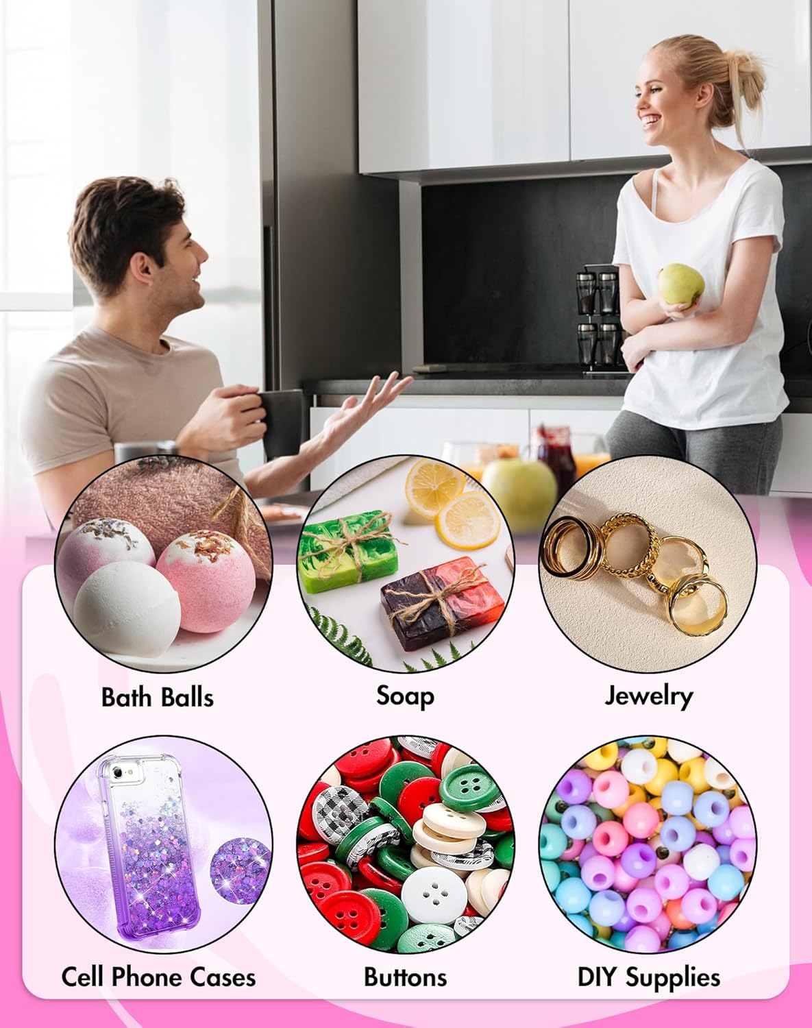 100 Pack Resealable Packaging Bags for Small Business Double-Sided Color Smell Proof Bags for Food Storage Flat Bags (White, 2.7" x 3.8")