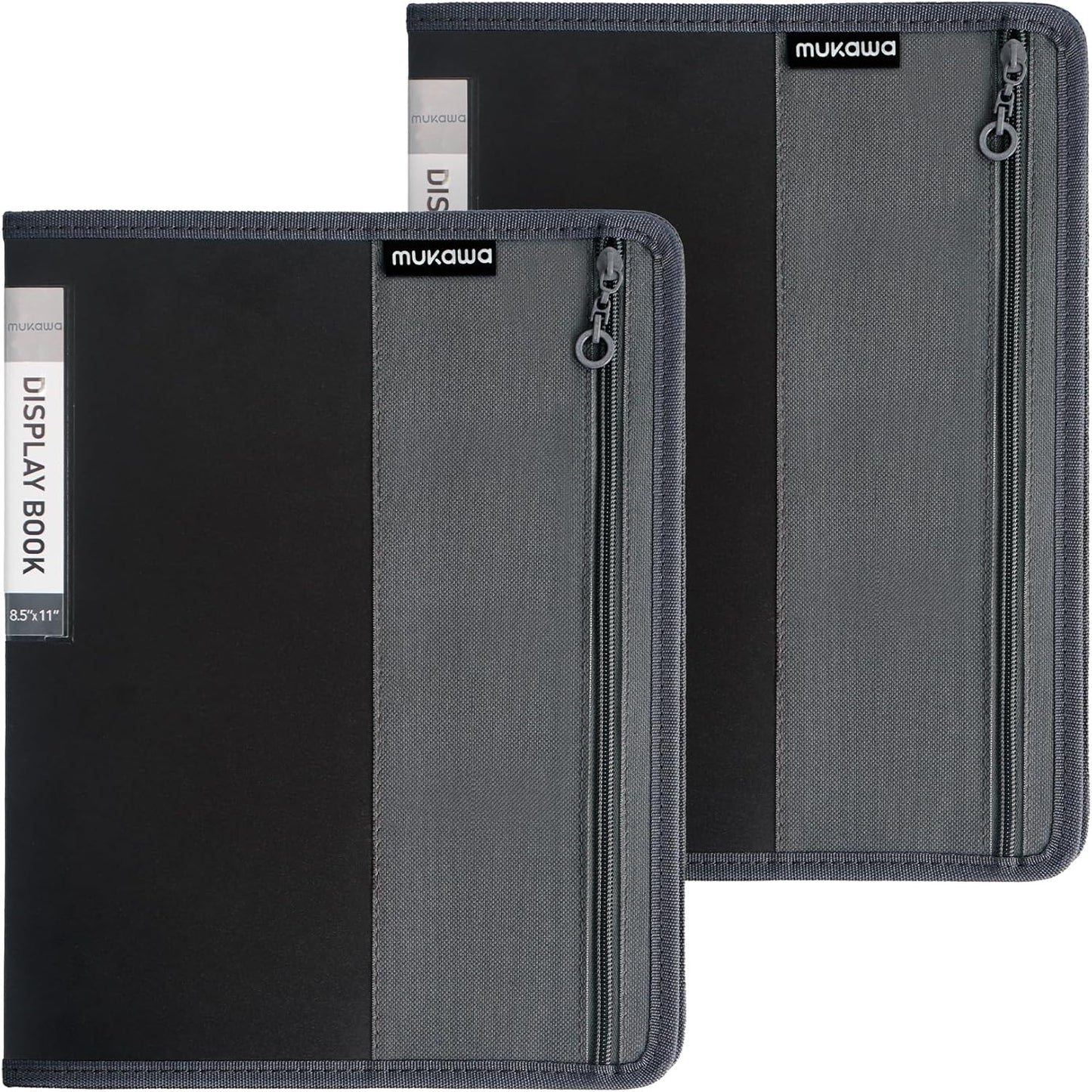 30-Pocket Display Book, 8.5×11 Letter Size Portfolio Folder with Clear Sleeves, Presentation/Certificate Binder & Document Organizer for School, Office & Home, 2 Pack