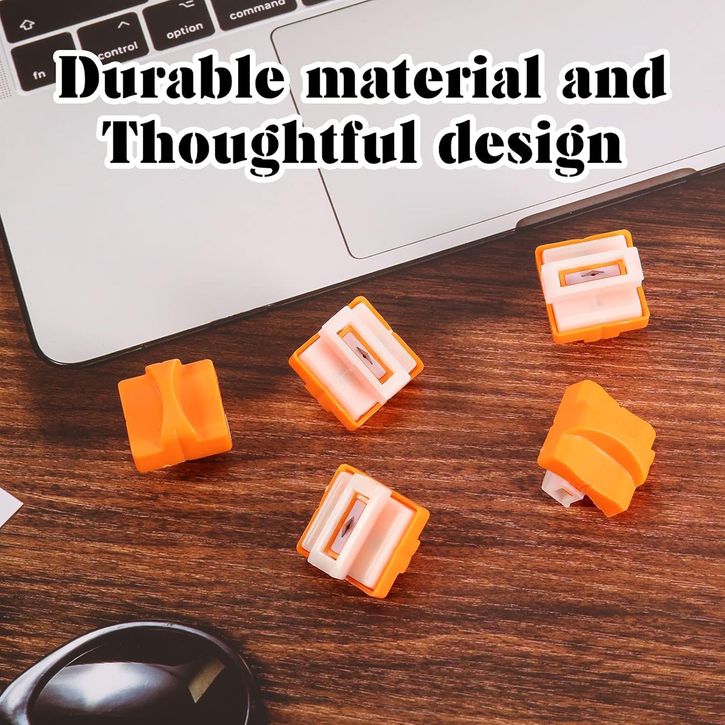 Honoson 6 Pieces Paper Cutter Replacement Blades Paper Trimmer Blades Refill Craft Cutting Replacement Blades for A4 Cutter(Orange)