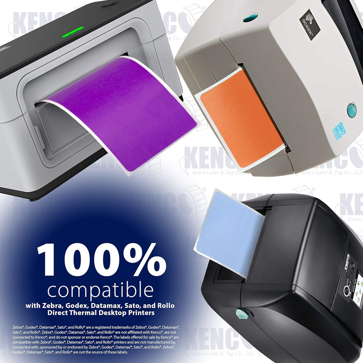 4" X 6" Direct Thermal Perforated Stickers Labels for Shipping Labels, Inventory, and Color Coding - Compatible with Zebra, Rollo, Godex and More (White, 24 Rolls)