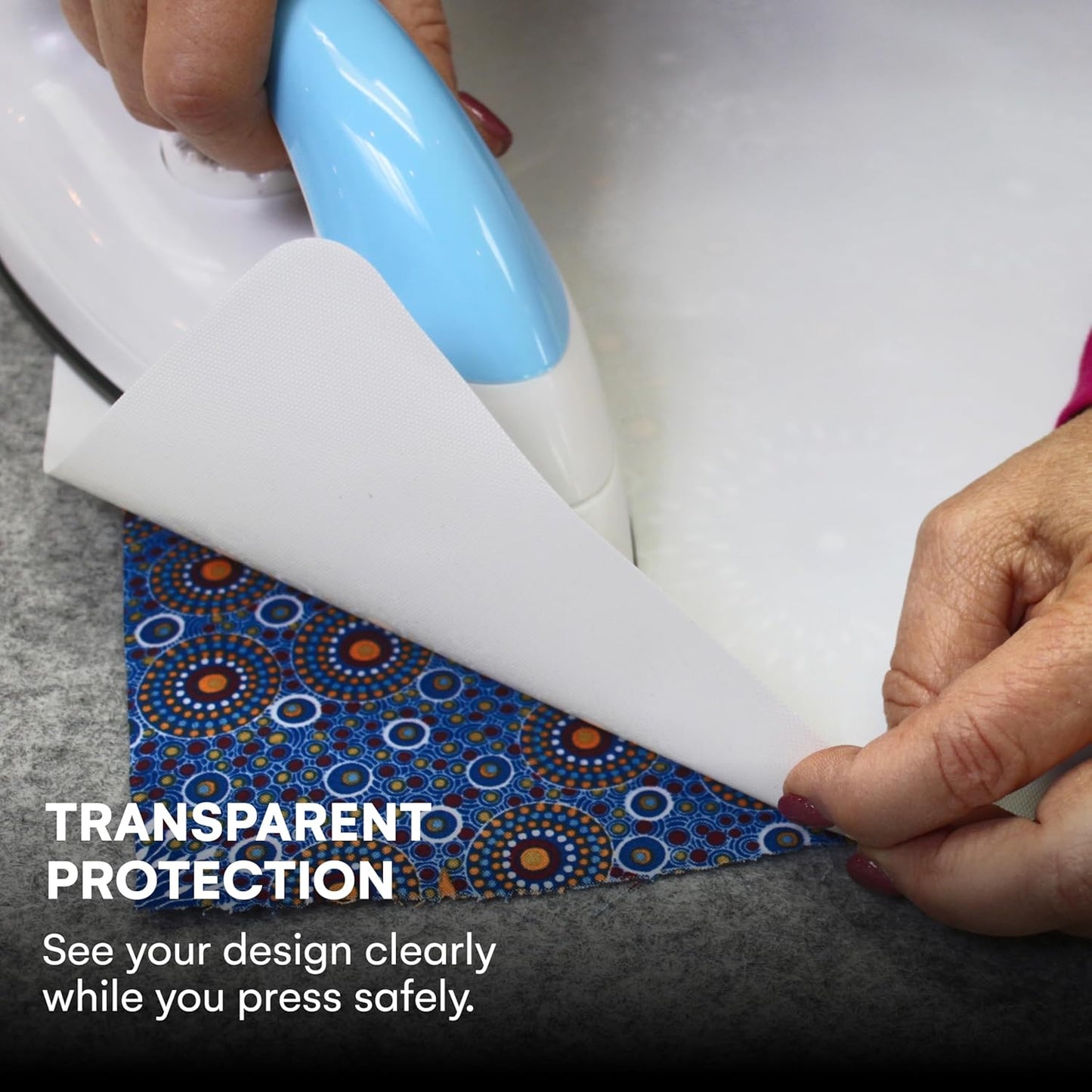 3 Pack PTFE Sheet/Teflon Sheets Multiple Sizes. Non Stick Transparent Reusable Sheets, Extra-Thick and Heat Resistant. Great as Applique Pressing Sheet, Heat Press Transfer, Ironing, Arts and Crafts