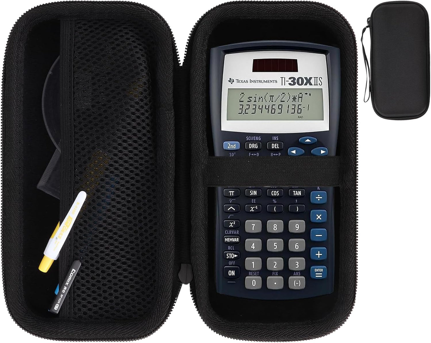 Hard Case Replacement for Texas Instruments TI-30XIIS TI-30XS TI-30Xa TI-36X Pro Scientific Calculator Case Only (Black Case)