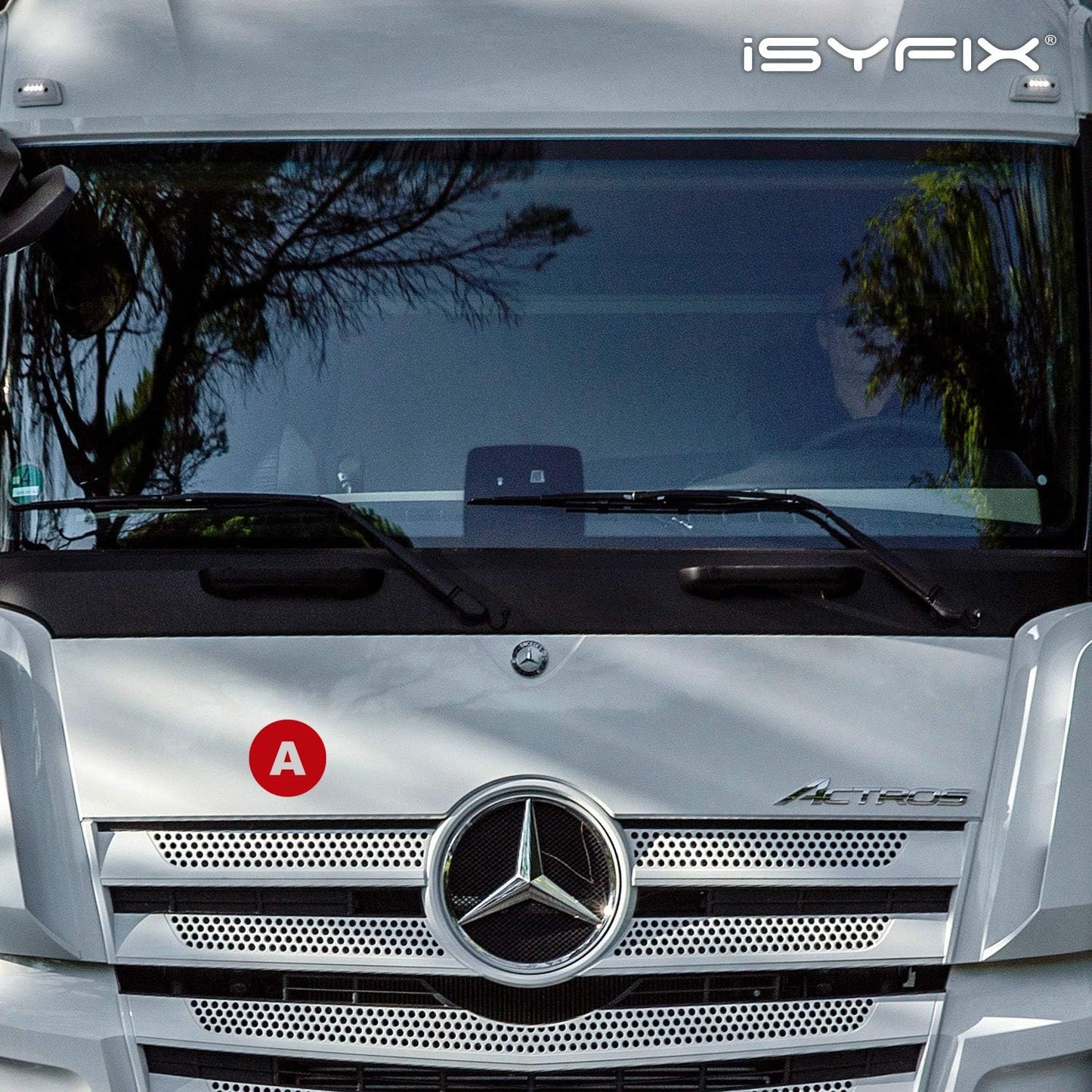 iSYFIX Red Vinyl Letters Stickers - 4 inch Self-Adhesive, A to Z, 4 of Each Letter - Premium Decal for Indoor & Outdoor, For Inventory, Storage, Organizing, Alphabet for Boxes, Toolbox, Lockers & More