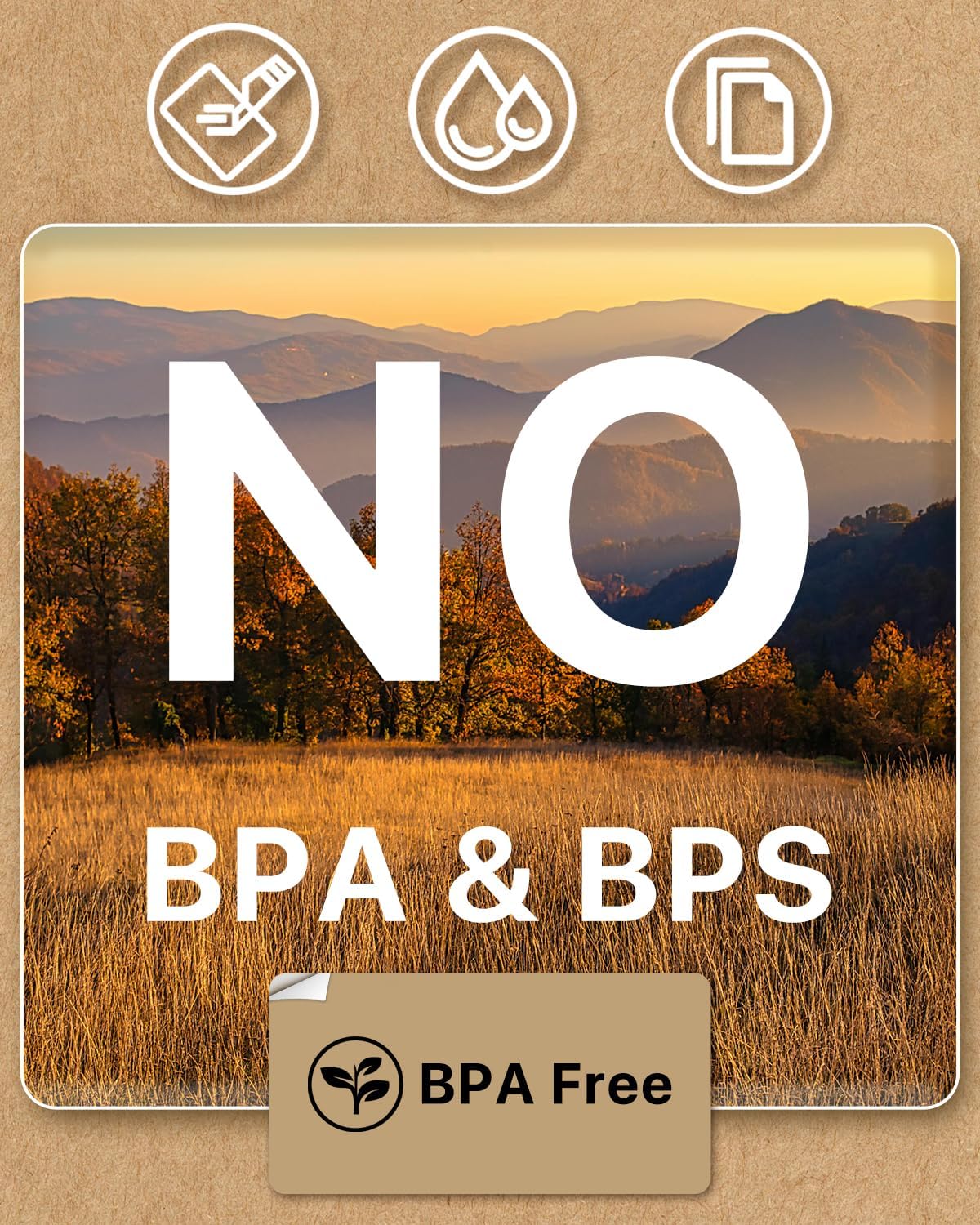 2×1 Inch Thermal Labels Sticker Self-Adhesive Label Paper Brown Direct Thermal Printer Stickers with Perforation Line 1000 Sheets/Roll