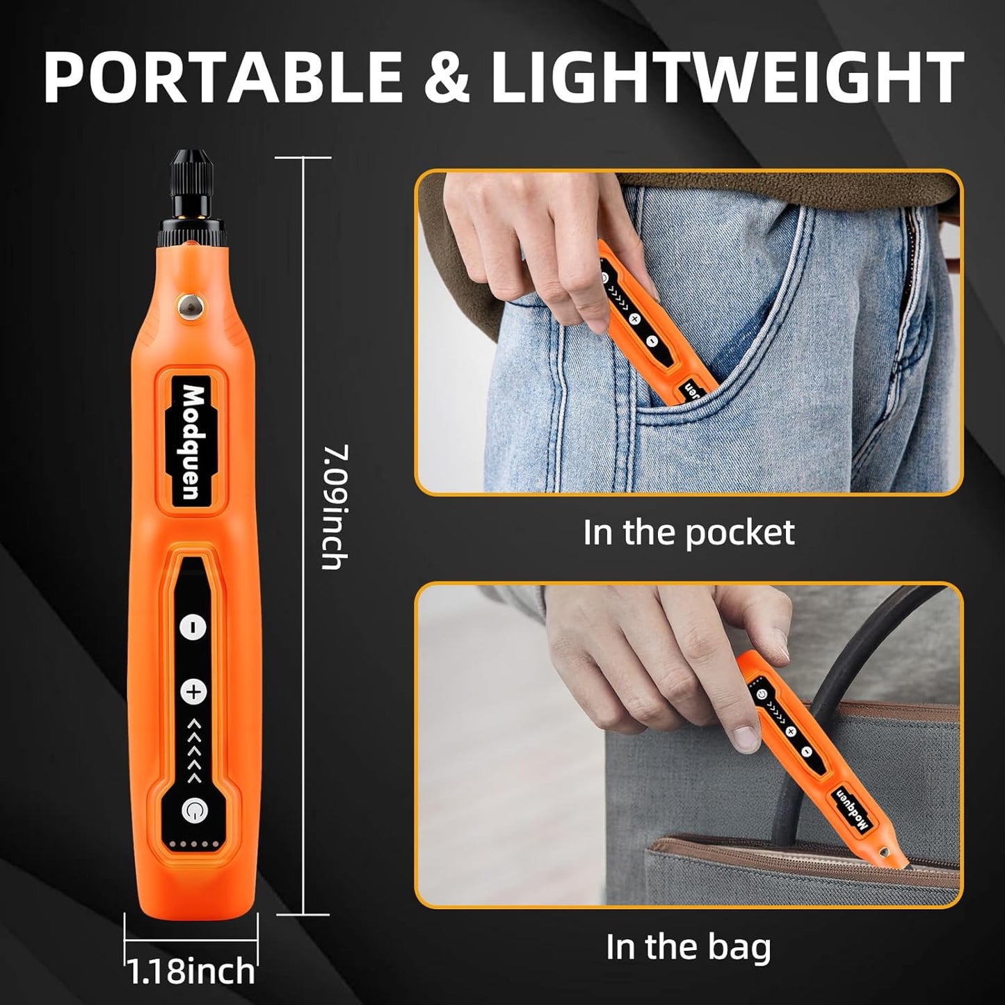 4V Mini Cordless Rotary Tool Kit with 5-Speed Control, USB Charging & LED Light,Includes 78 Accessories for Grinding, Engraving, Drilling, Polishing,Cutting and DIY Crafts