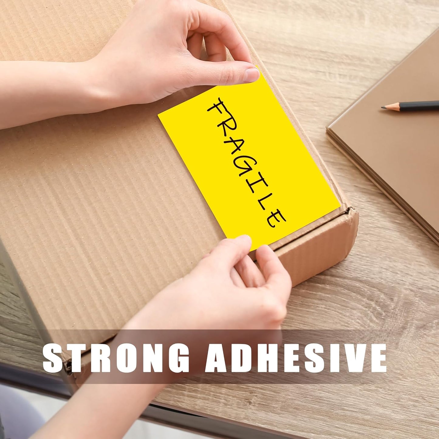 3 x 5 Inch 250Pcs Rectangle Color Coding Stickers,Strong Adhesion Easy to Write Label for Moving,Box Organization,Inventory,Business,Yellow