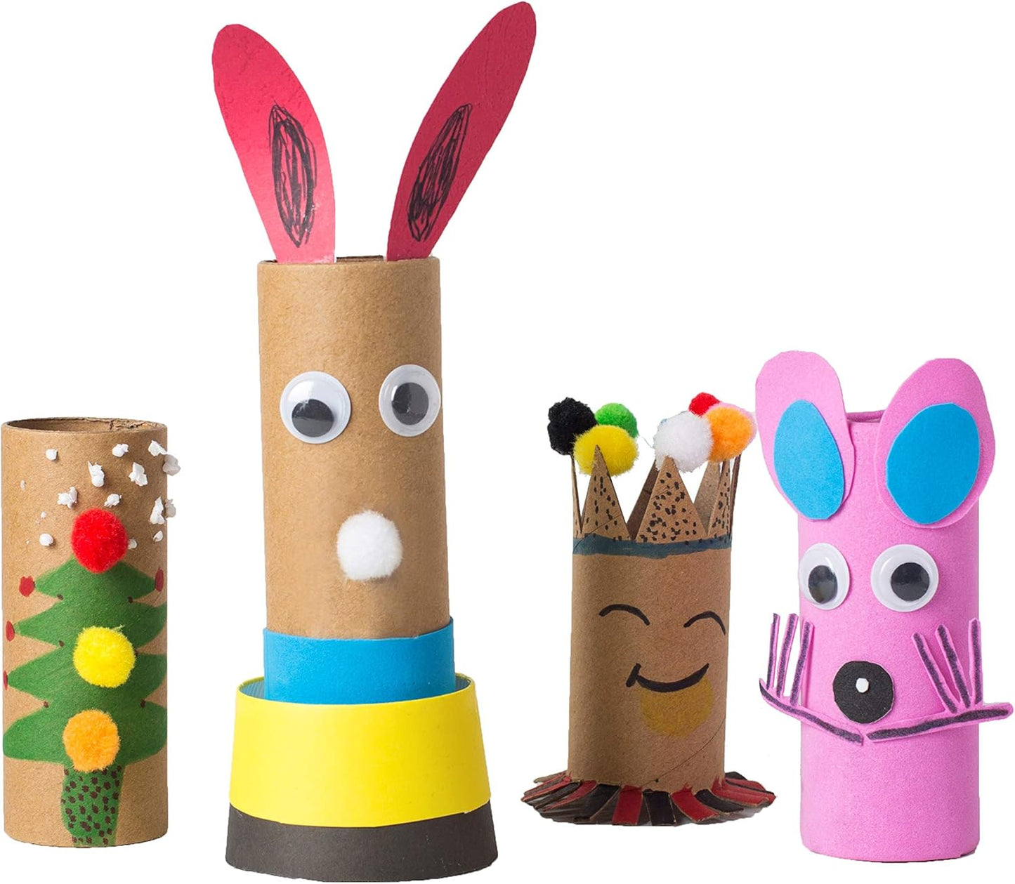 30 Pack Craft Rolls - Thick Cardboard Tubes for Crafts - Round Tubes - Cardboard Tubes For Crafts - Craft Tubes - Craft Round Tubes - Paper Tube for Crafts - 1.57 x 3.9 inches - Brown