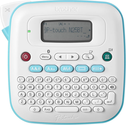 Brother P-Touch PT-N25BTV3 Personal Connected Label Maker, Bluetooth, Design&Print2 app, Portable, Handheld, 3 Sample Label Tapes Included, Prints with P-Touch Btag½â€ (12mm) Wide Tapes