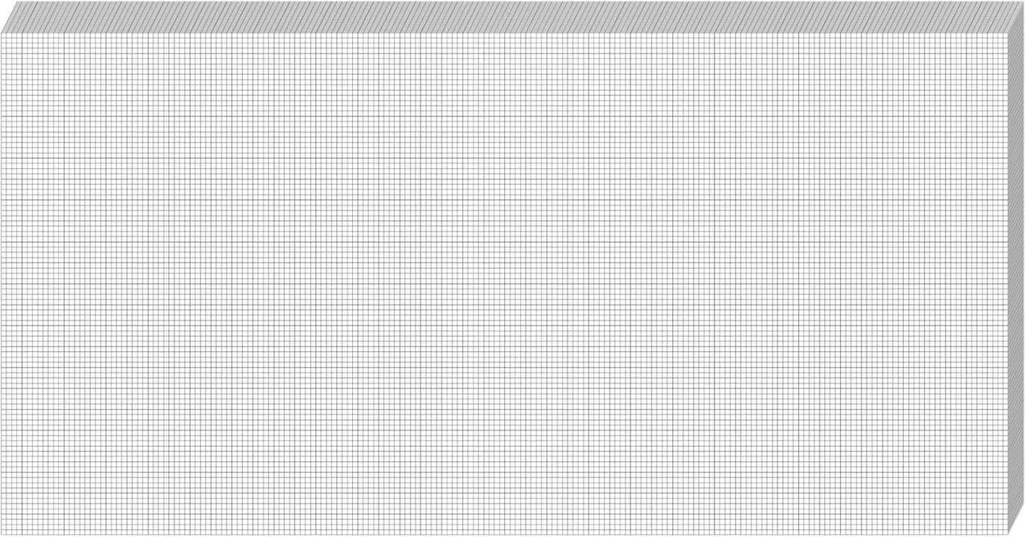 25 Sheet Graph Paper Pad 24" x 48" Large Graph 1" and 1/4" Ruled Grid Paper for Engineer Architect Designer Mathematician Draftsmen Sketch House Commercial Building Plan Drafting(White)