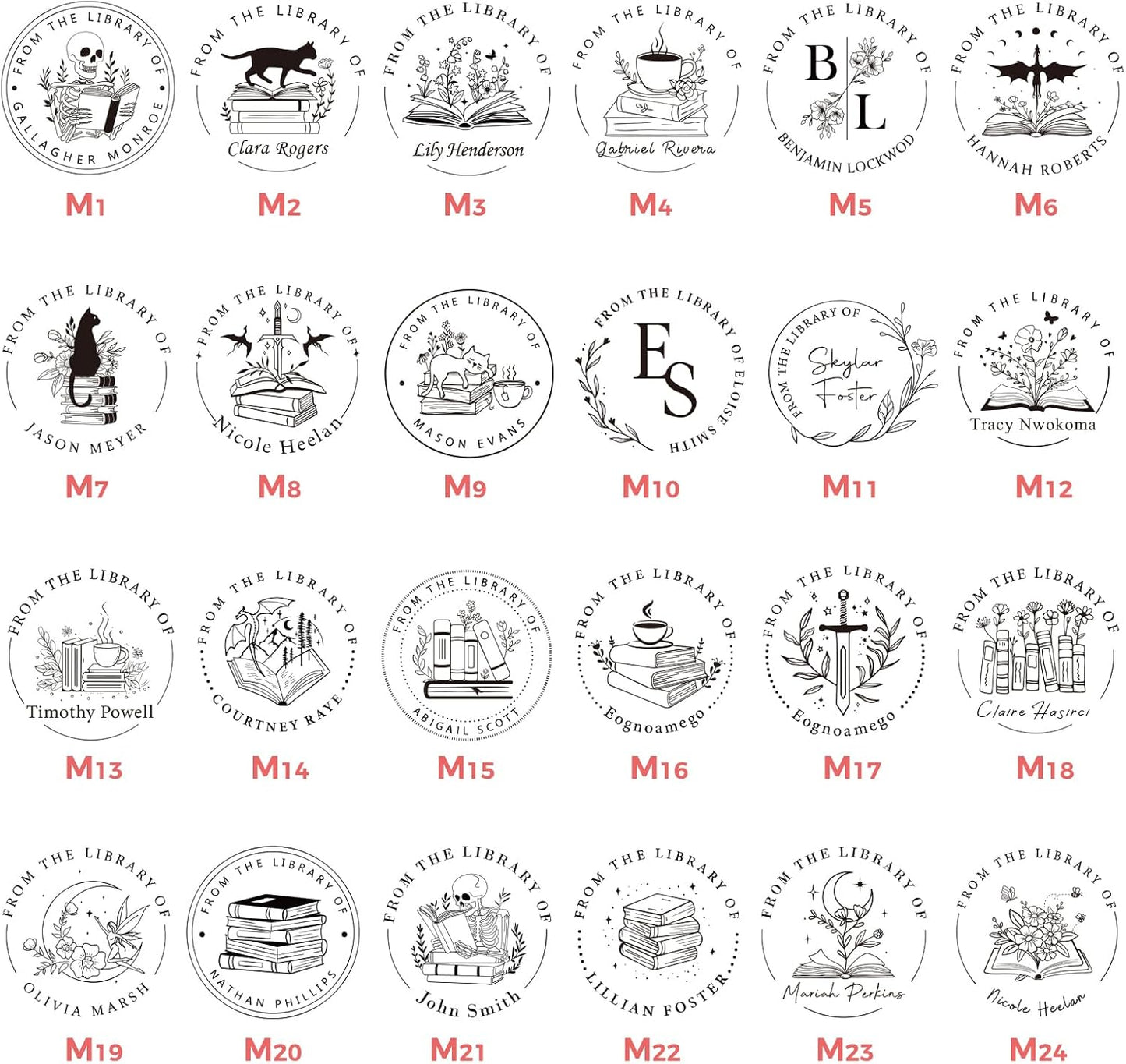 Book Embosser Personalized, Custom Stamp - Library Stamp Personalized Gift Set for Book Lovers | Women | Teachers | Wedding | Friends