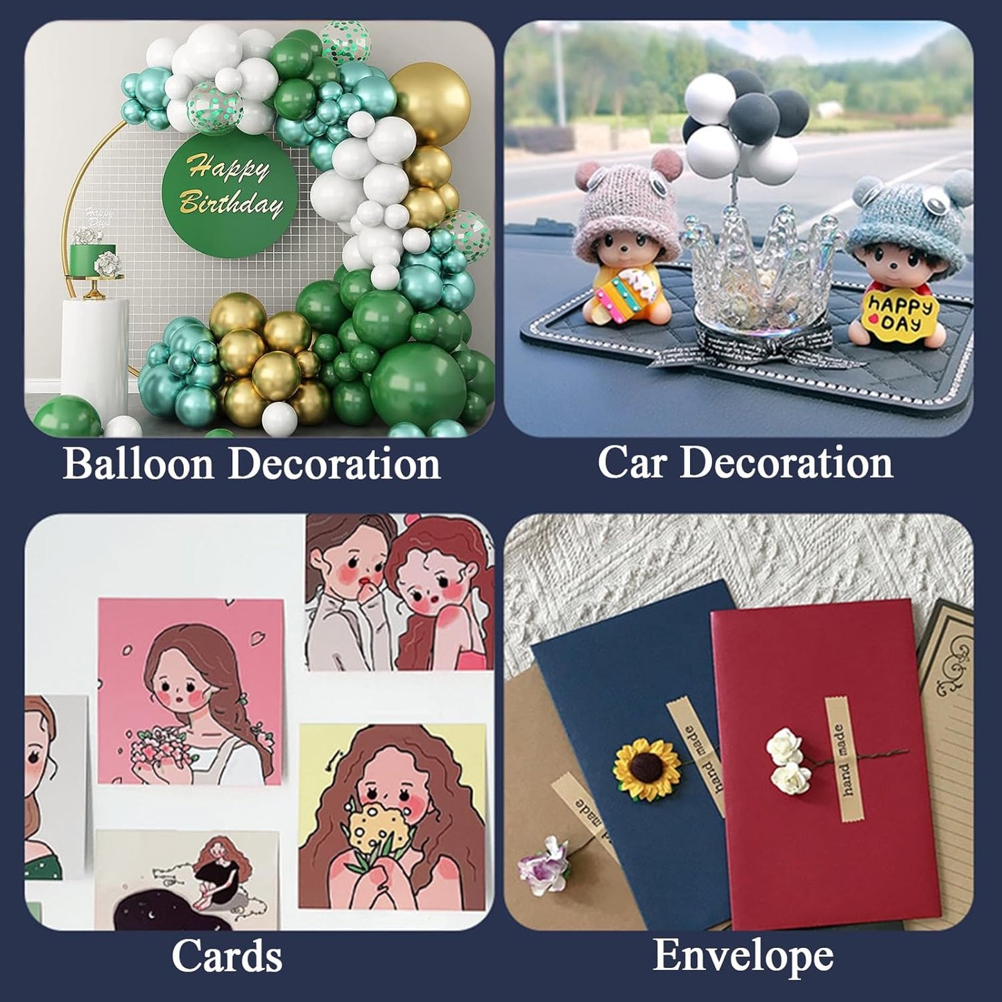 Adhesive Stick dots Two-Sided Sided Mounting Putty Stick Tack for Wall Hanging Crafts Balloons Festival Party Decorations,Clean Removable(0.31"*0.51"-600)