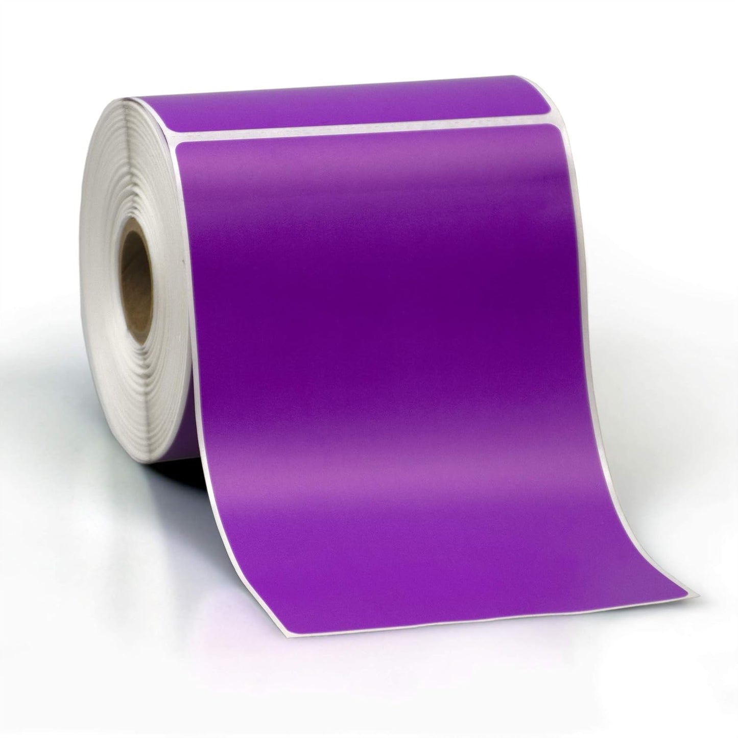 4" X 6" Direct Thermal Perforated Stickers Labels for Shipping Labels, Inventory, and Color Coding - Compatible with Zebra, Rollo, Godex and More (Purple, Pallet)