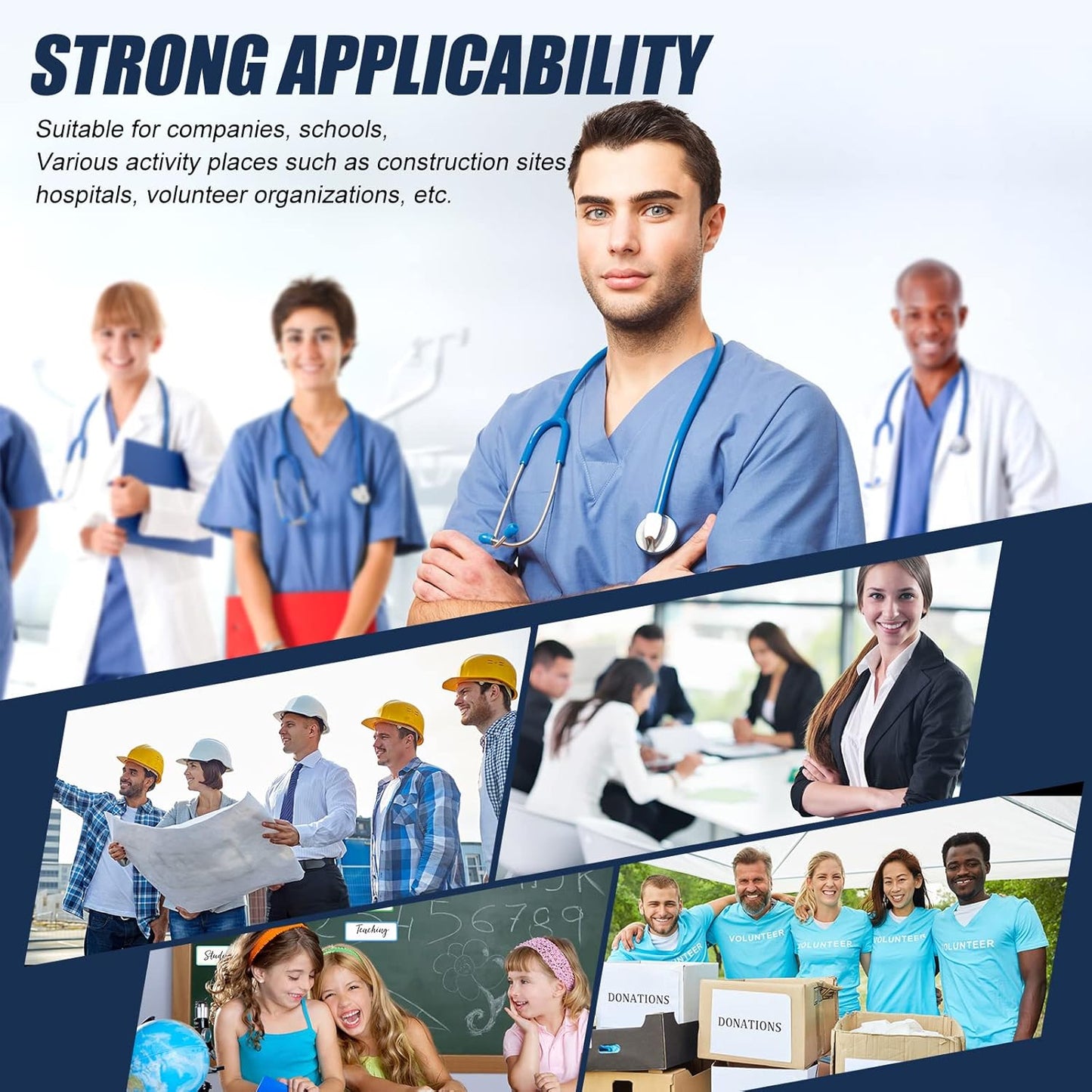 100 Pack Retractable Badge Reels Bulk Heavy Duty Badge Reel Holders with Carabiner Belt Clip and Keychain for Lanyard Card Nurse School Office Employee (Multi Color)