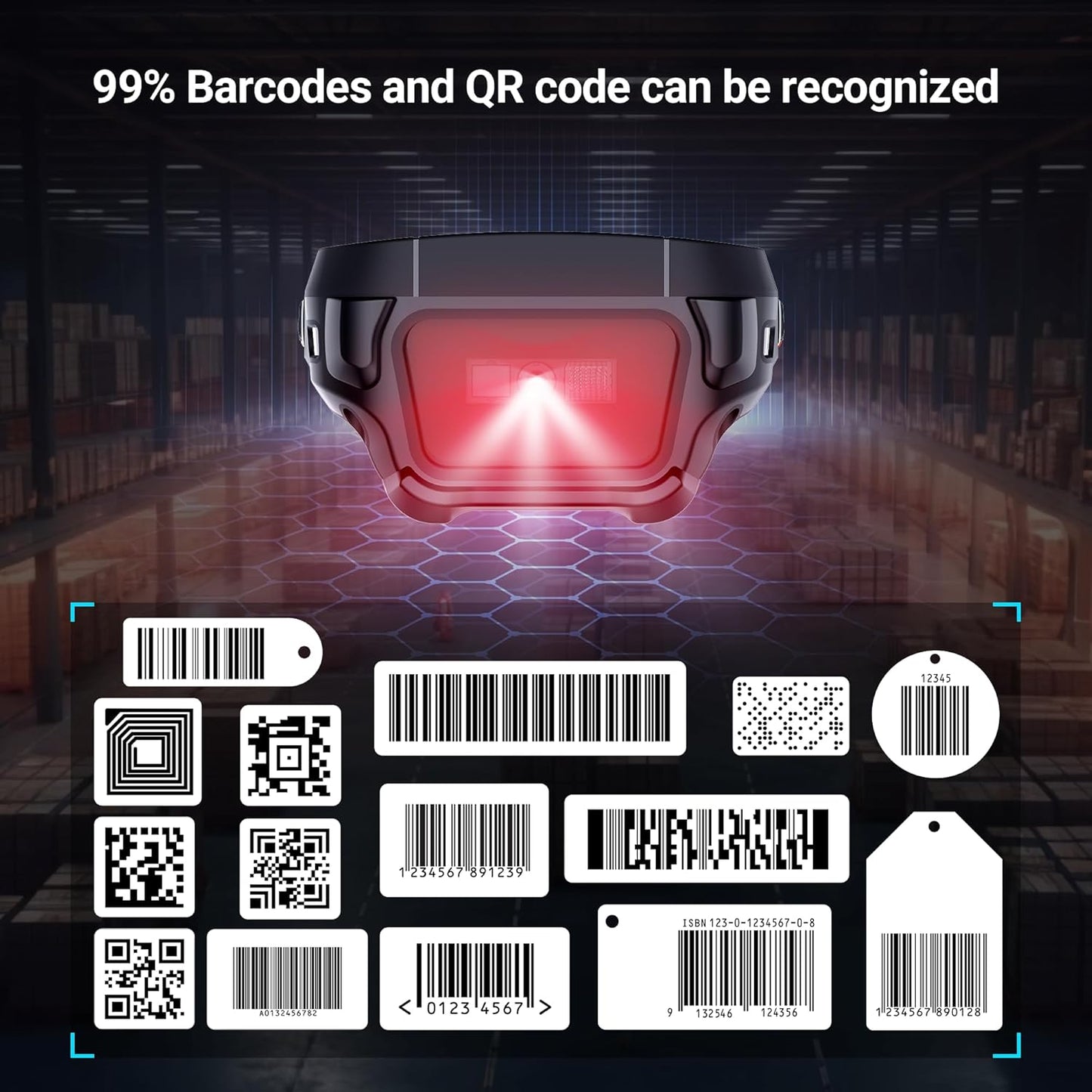 Inventory Scanner with Zebra Scanner, PDA with Pistol Grip, IP68 Rugged, NFC, 4G Wi-Fi 6, Handheld Warehouse