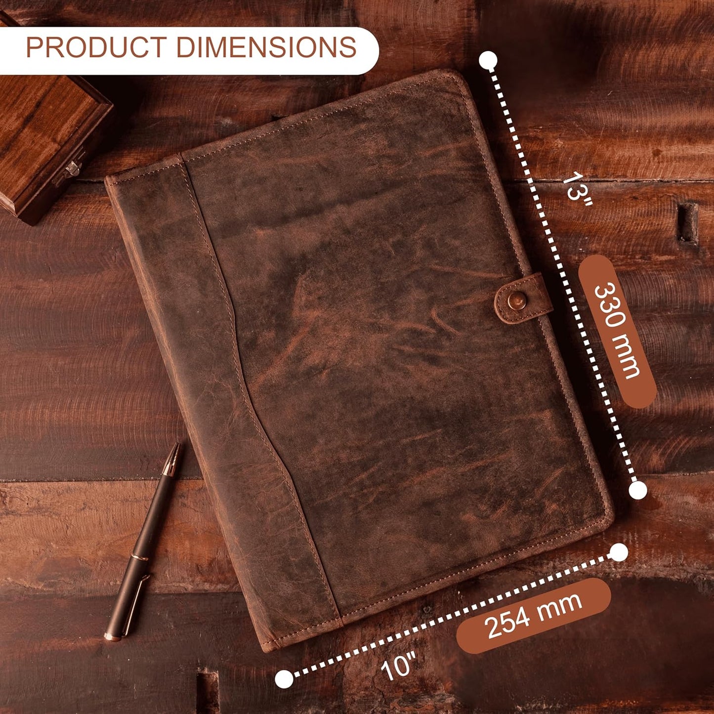 Leather Portfolio, Leather Binder with Pen, Leather Portfolio for Men and Women, Leather Padfolio, Leather Folder, Portfolio Binder, Business Portfolio Men and Women