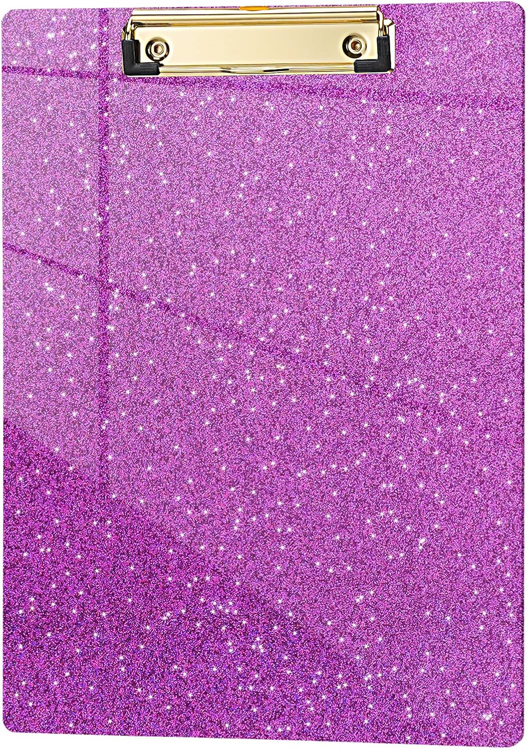 Hongri Plastic Acrylic Glitter Clipboard, 8.5x11" Stardard Letter A4 Size Clipboards for Classroom, Taecher, Women.Cute Confetti Clip Board, Office Supplies, School Supplies.