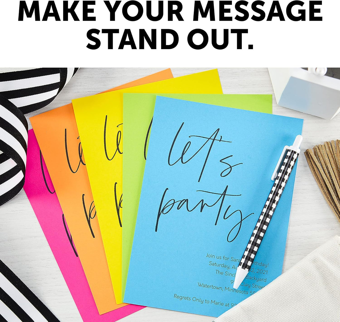 Astrobrights Mega Collection, Colored Cardstock,"Frosty" 5-Color Assortment, 320 Sheets, 65 lb/176 gsm, 8.5" x 11" (91689)