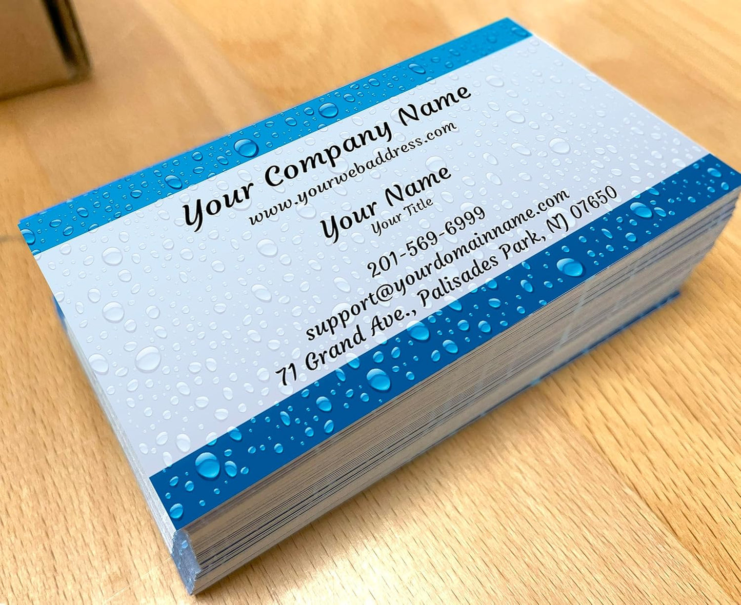 IMPACTONLINEPRINTING, Business Cards 100pcs - Thick Smooth16Pt Paper(350gsm), Cleaning-1