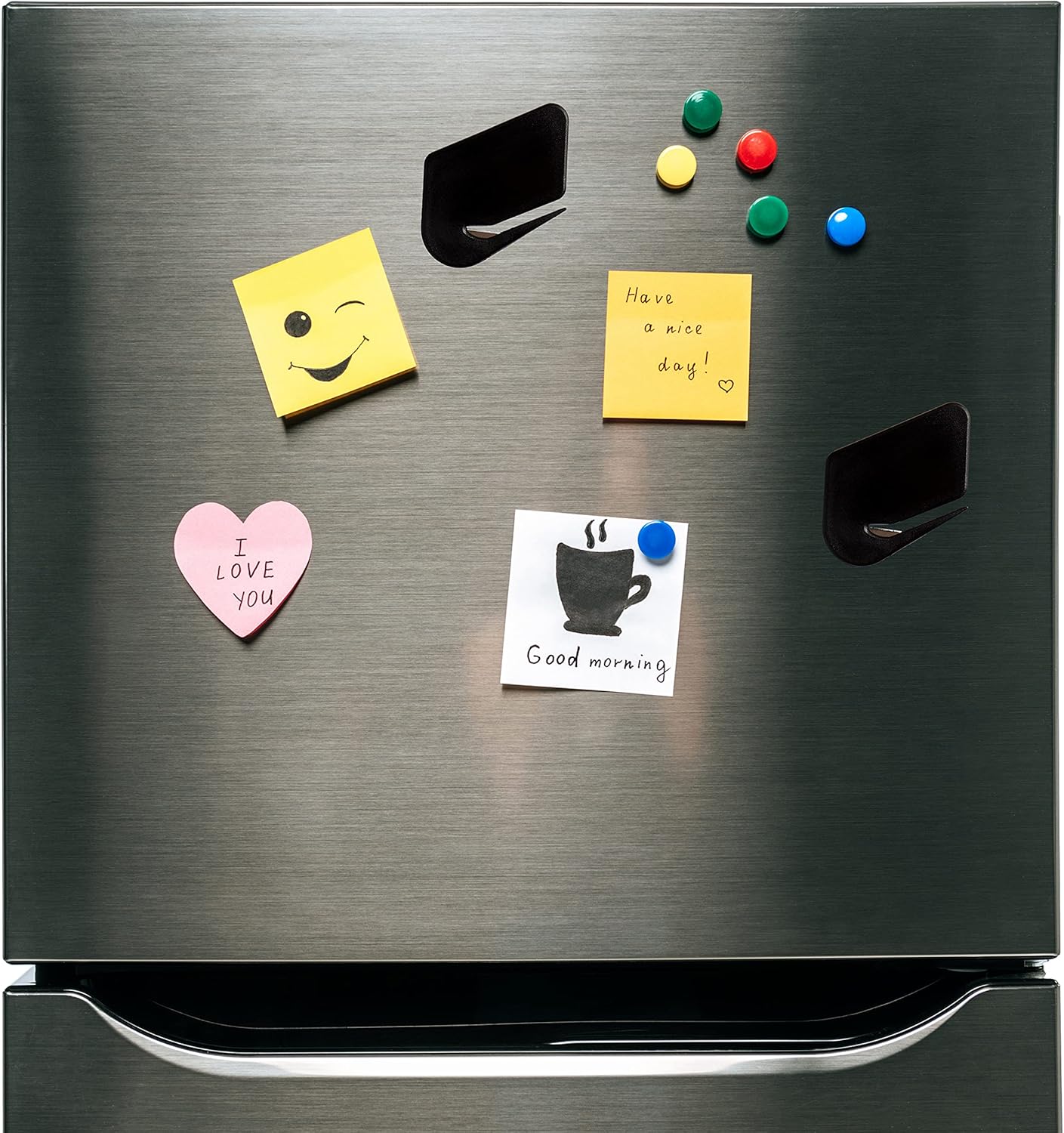 Magnetic Letter Openers Envelope,3 Pack,Envelope Opener Slitter,Mail Openers Blade with Magnet,Letter Opener for Women,Envelope Cutter (Black)