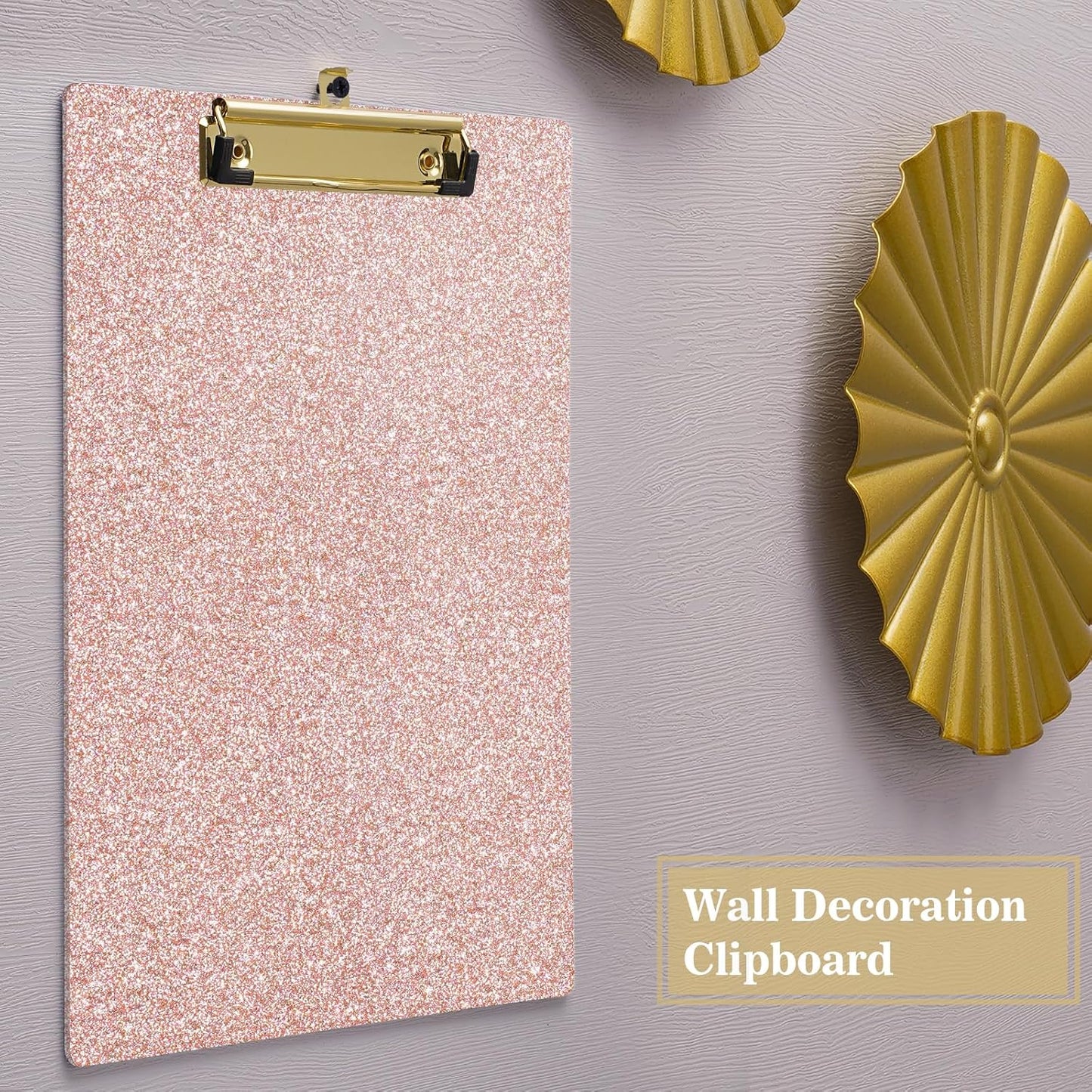 Hongri Plastic Acrylic Glitter Clipboard, 8.5x11" Stardard Letter A4 Size Clipboards for Classroom, Taecher, Women.Cute Confetti Clip Board, Office Supplies, School Supplies.