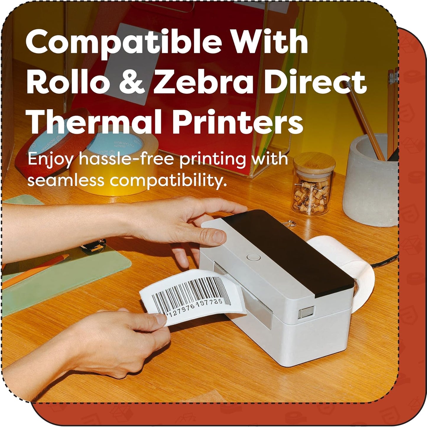 Aegis Adhesives - 2" Circle Stickers - Direct Thermal Labels Compatible with Rollo, Zebra, MUNBYN, and More Desktop Printers (12 Rolls, 750/Roll)