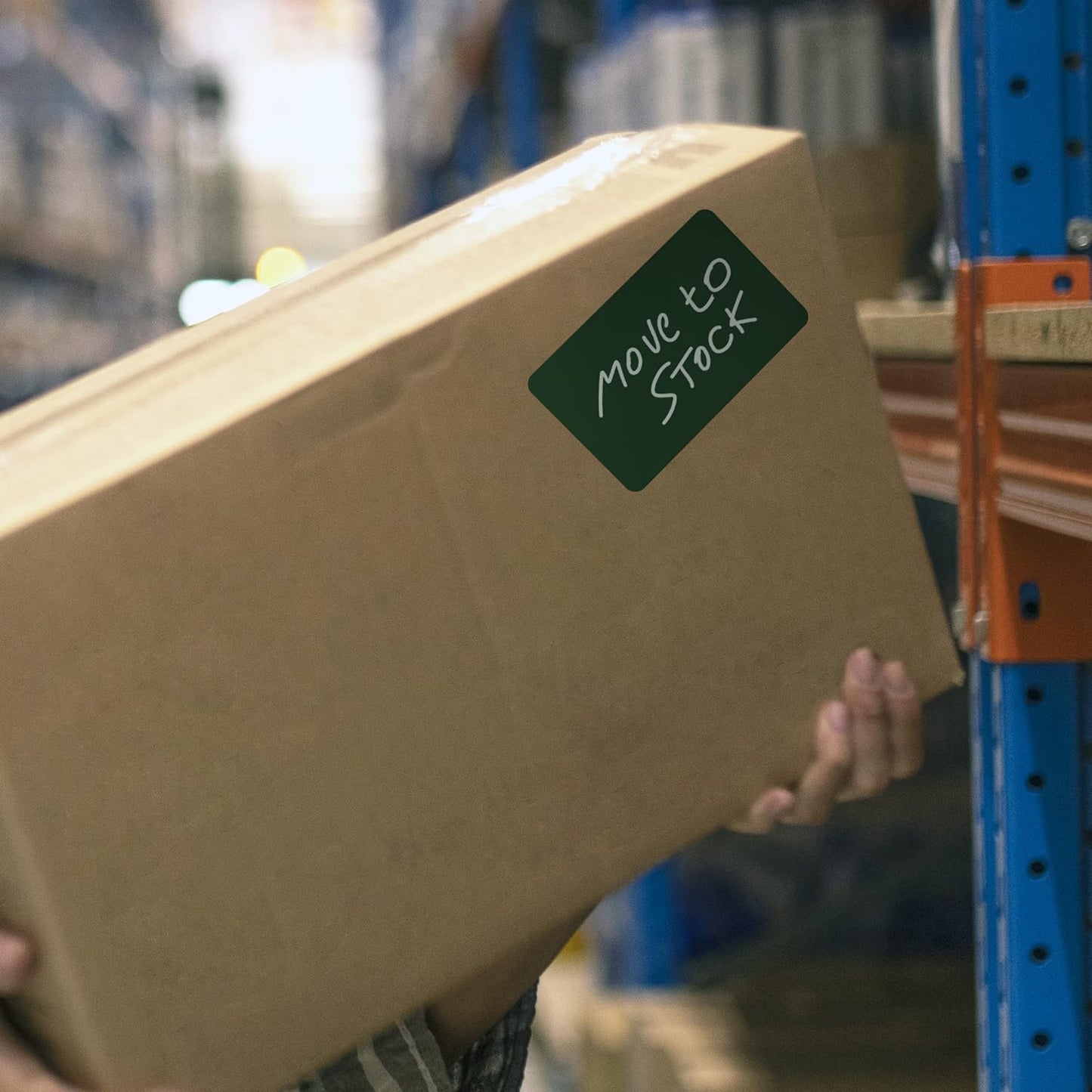 Kenco Color Coding 3 X 5 Rectangle Labels, Inventory Control Stickers 500 Labels Per Roll, Made in The USA (Hunter Green)